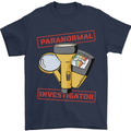Paranormal Activity Investigator Ghosts Spirits Mens T-Shirt 100% Cotton Navy Blue