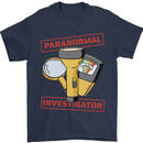 Paranormal Activity Investigator Ghosts Spirits Mens T-Shirt 100% Cotton Navy Blue