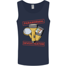 Paranormal Activity Investigator Ghosts Spirits Mens Vest Tank Top Navy Blue