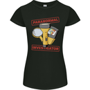 Paranormal Activity Investigator Ghosts Spirits Womens Petite Cut T-Shirt Black