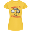Paranormal Activity Investigator Ghosts Spirits Womens Petite Cut T-Shirt Yellow