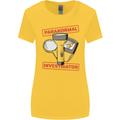 Paranormal Activity Investigator Ghosts Spirits Womens Wider Cut T-Shirt Yellow
