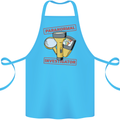 Paranormal Activity Investigator Halloween Cotton Apron 100% Organic Turquoise