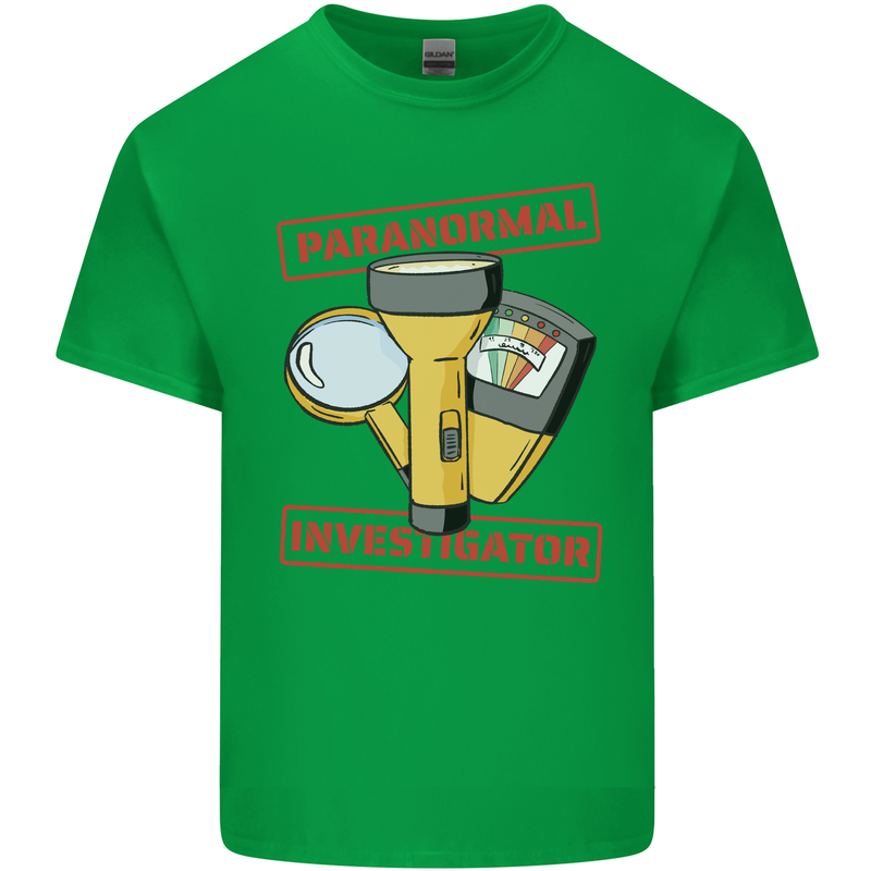 Paranormal Activity Investigator Halloween Kids T-Shirt Childrens Irish Green