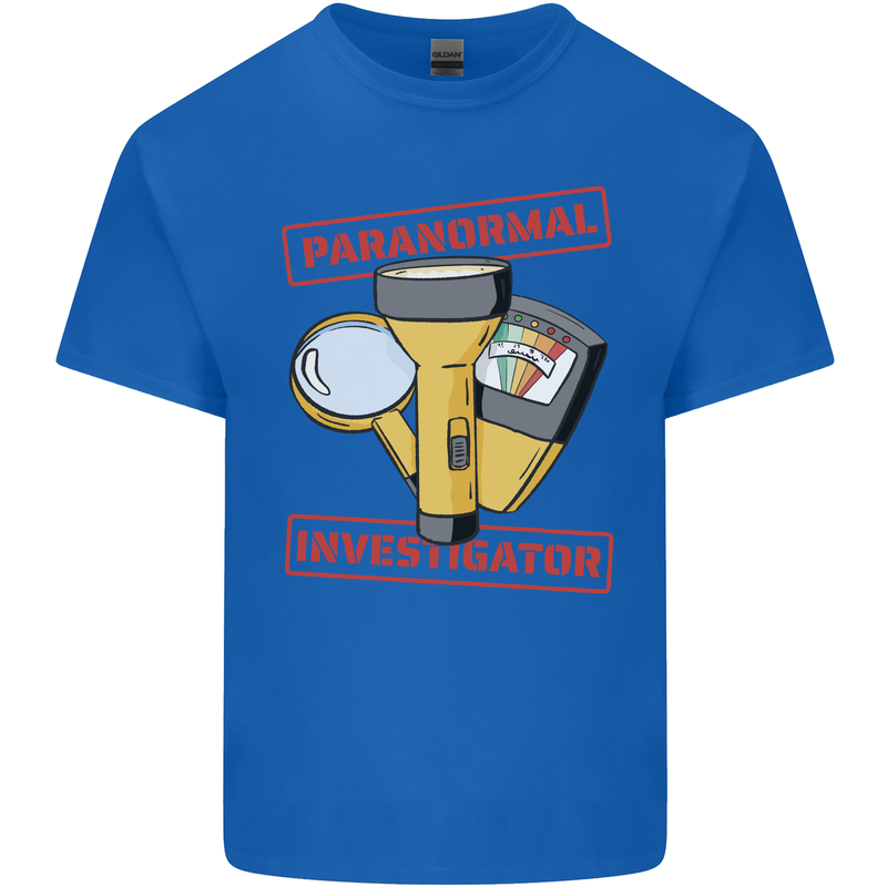 Paranormal Activity Investigator Halloween Kids T-Shirt Childrens Royal Blue