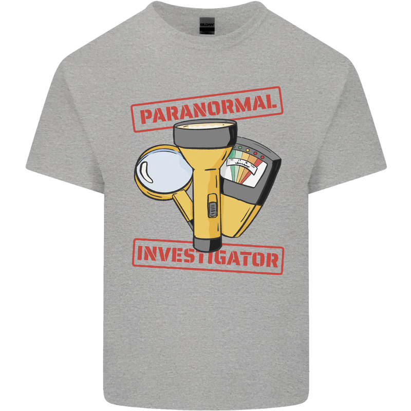 Paranormal Activity Investigator Halloween Kids T-Shirt Childrens Sports Grey