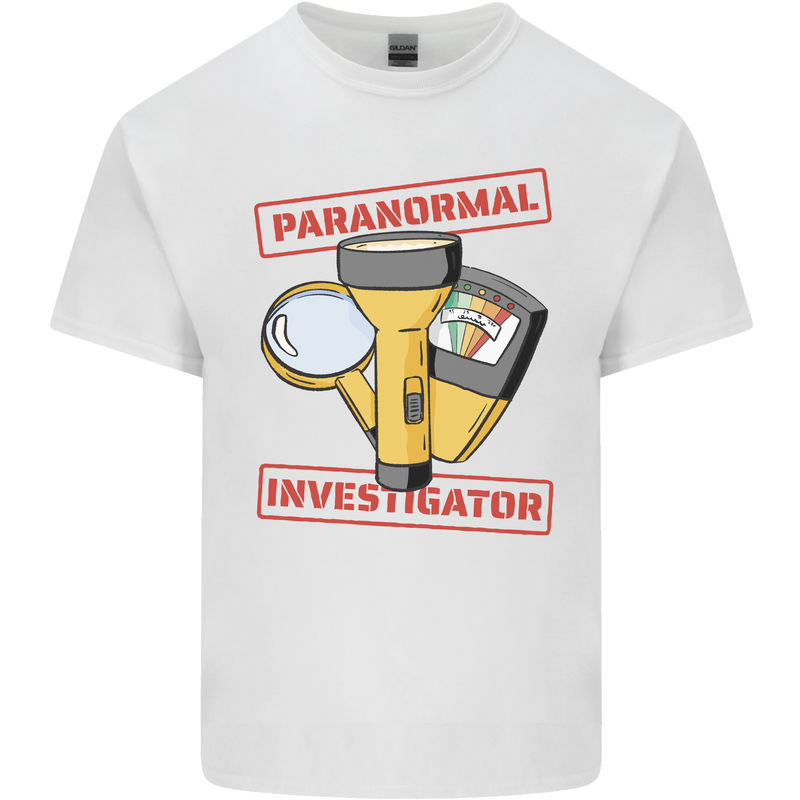 Paranormal Activity Investigator Halloween Kids T-Shirt Childrens White