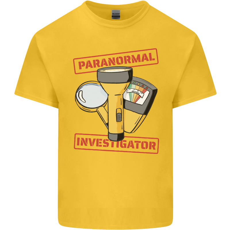 Paranormal Activity Investigator Halloween Kids T-Shirt Childrens Yellow