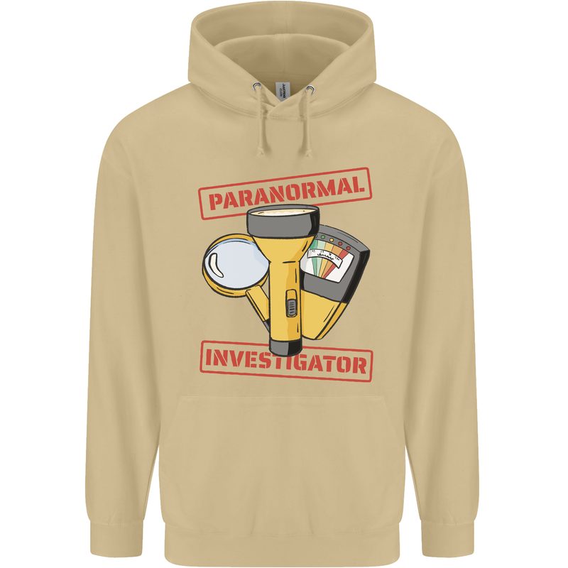 Paranormal Activity Investigator Halloween Mens 80% Cotton Hoodie Sand