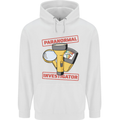 Paranormal Activity Investigator Halloween Mens 80% Cotton Hoodie White