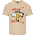 Paranormal Activity Investigator Halloween Mens Cotton T-Shirt Tee Top Sand