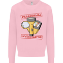 Paranormal Activity Investigator Halloween Mens Sweatshirt Jumper Light Pink