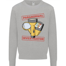 Paranormal Activity Investigator Halloween Mens Sweatshirt Jumper Sports Grey