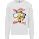 Paranormal Activity Investigator Halloween Mens Sweatshirt Jumper White