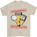 Paranormal Activity Investigator Halloween Mens T-Shirt 100% Cotton Sand