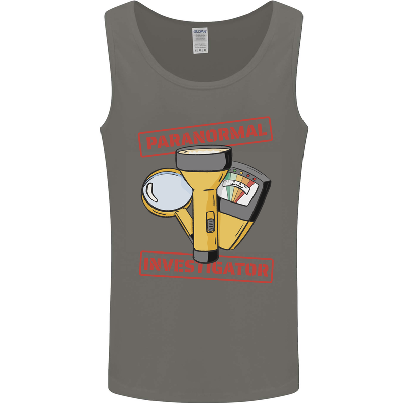 Paranormal Activity Investigator Halloween Mens Vest Tank Top Charcoal