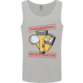 Paranormal Activity Investigator Halloween Mens Vest Tank Top Sports Grey