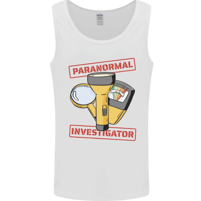 Paranormal Activity Investigator Halloween Mens Vest Tank Top White