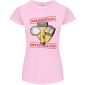 Paranormal Activity Investigator Halloween Womens Petite Cut T-Shirt Light Pink