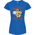 Paranormal Activity Investigator Halloween Womens Petite Cut T-Shirt Royal Blue