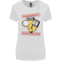 Paranormal Activity Investigator Halloween Womens Wider Cut T-Shirt White