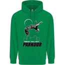 Parkour Free Running Break the Limit Childrens Kids Hoodie Irish Green