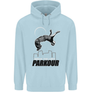 Parkour Free Running Break the Limit Childrens Kids Hoodie Light Blue