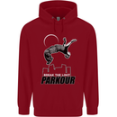 Parkour Free Running Break the Limit Childrens Kids Hoodie Red