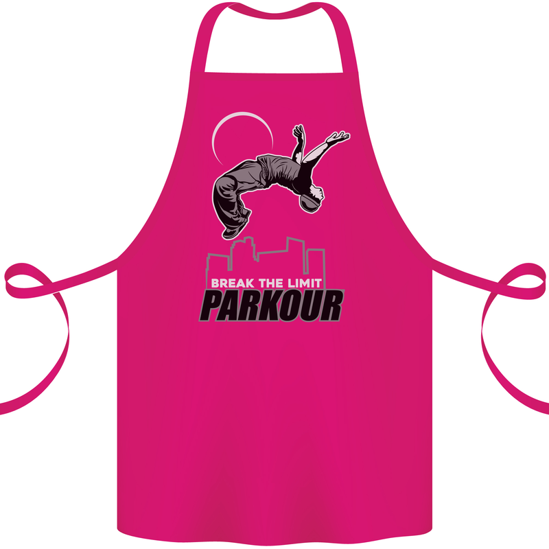 Parkour Free Running Break the Limit Cotton Apron 100% Organic Pink
