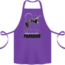 Parkour Free Running Break the Limit Cotton Apron 100% Organic Purple