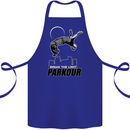 Parkour Free Running Break the Limit Cotton Apron 100% Organic Royal Blue
