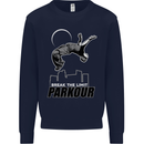 Parkour Free Running Break the Limit Kids Sweatshirt Jumper Navy Blue