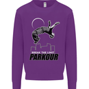 Parkour Free Running Break the Limit Kids Sweatshirt Jumper Purple