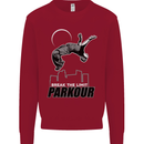 Parkour Free Running Break the Limit Kids Sweatshirt Jumper Red