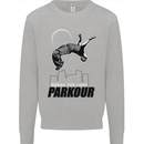 Parkour Free Running Break the Limit Kids Sweatshirt Jumper Sports Grey
