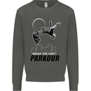 Parkour Free Running Break the Limit Kids Sweatshirt Jumper Storm Grey