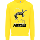 Parkour Free Running Break the Limit Kids Sweatshirt Jumper Yellow
