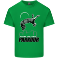 Parkour Free Running Break the Limit Kids T-Shirt Childrens Irish Green