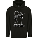Parkour Free Running Break the Limit Mens 80% Cotton Hoodie Black