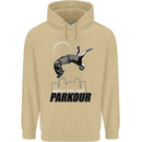 Parkour Free Running Break the Limit Mens 80% Cotton Hoodie Sand