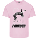 Parkour Free Running Break the Limit Mens Cotton T-Shirt Tee Top Light Pink