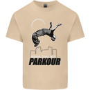 Parkour Free Running Break the Limit Mens Cotton T-Shirt Tee Top Sand