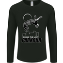 Parkour Free Running Break the Limit Mens Long Sleeve T-Shirt Black