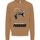 Parkour Free Running Break the Limit Mens Sweatshirt Jumper Caramel Latte