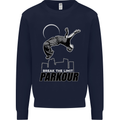 Parkour Free Running Break the Limit Mens Sweatshirt Jumper Navy Blue