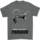 Parkour Free Running Break the Limit Mens T-Shirt Cotton Gildan Charcoal
