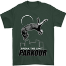 Parkour Free Running Break the Limit Mens T-Shirt Cotton Gildan Forest Green