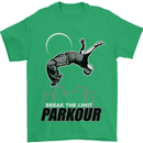 Parkour Free Running Break the Limit Mens T-Shirt Cotton Gildan Irish Green