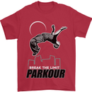 Parkour Free Running Break the Limit Mens T-Shirt Cotton Gildan Red