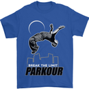 Parkour Free Running Break the Limit Mens T-Shirt Cotton Gildan Royal Blue